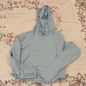 Buff Bunny Light Blue Hoodie cropped